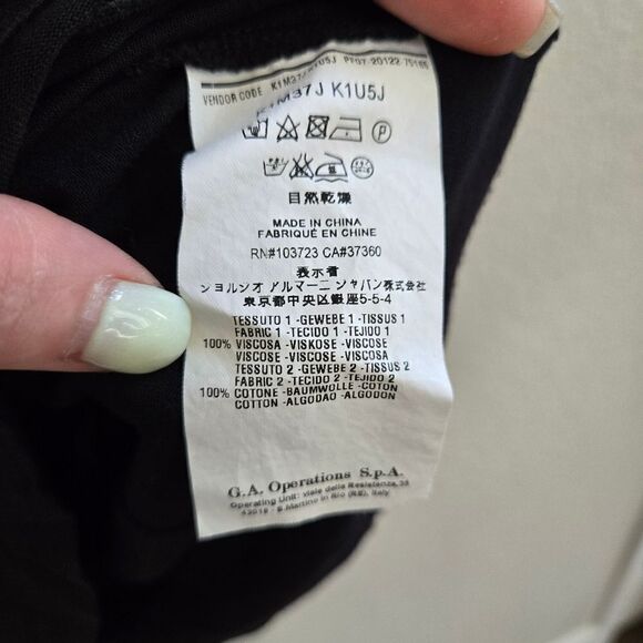 Emporio Armani V-neck t-shirt top size XL - Picture 6 of 9